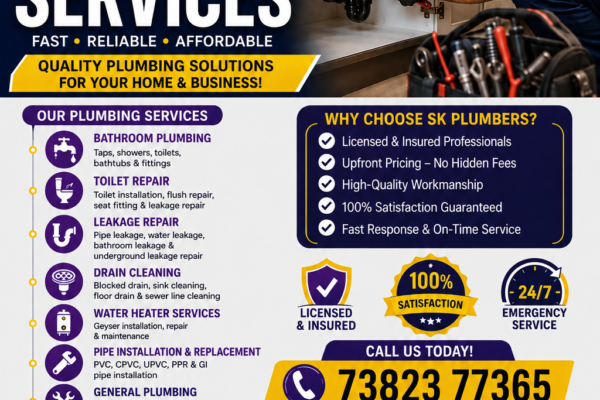 Water pipe repair Hyderabad